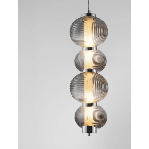 Dekoracyjna wisząca lampa TANVERA LE45207 LED 15W 3000K szara