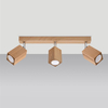 Lampa sufitowa SL.1037 ruchome reflektorki drewniane