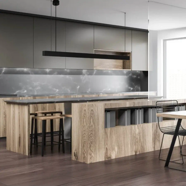 Podłużna lampa wisząca 23252 LED 54+40W 3000K belka czarny