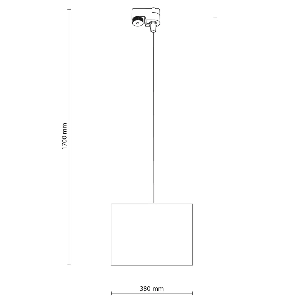 Szynowa lampa 1-faz do przedpokoju Tracer 10671 do salonu tuba biały