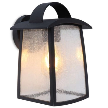 Zewnętrzna LAMPA elewacyjna KELSEY 5273601012 Lutec metalowa OPRAWA ogrodowa ścienna outdoor IP44 czarna