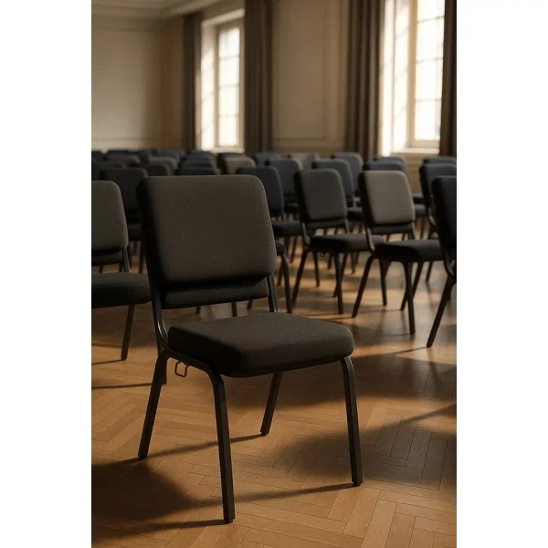 Minimalistyczny fotel konferencyjny Samos KH1501100313 czarny