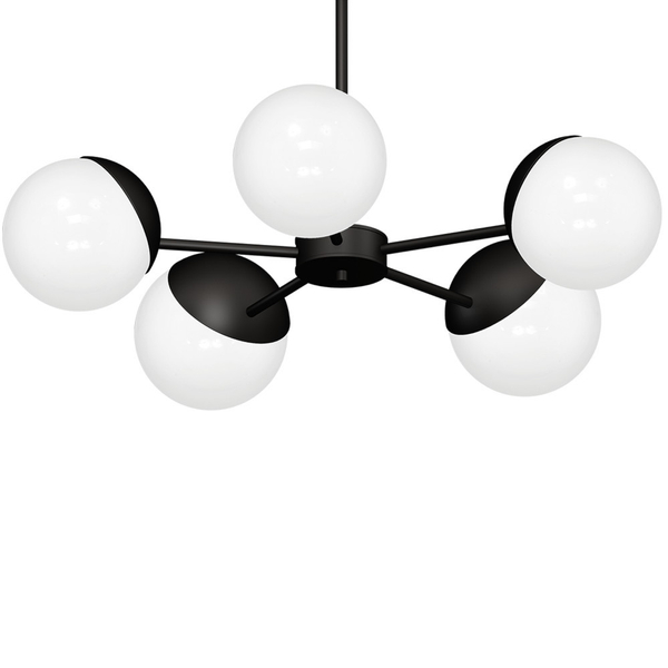 LAMPA sufitowa SFERA MLP8866 Milagro metalowa OPRAWA loftowy plafon kule balls na wysięgnikach sticks czarne białe