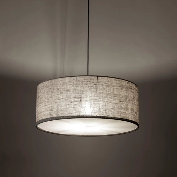 Lampa zwisająca nad wyspę Earth 10100 walec do kuchni beżowa