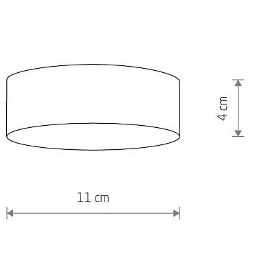 Salonowa lampa Lid Round 10415 Nowodvorski LED 15W 4000K natynkowa czarna