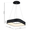 Ledowy żyrandol ASTRO BLACK ML570 LED 24W 4000K pierścień czarny