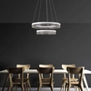 LAMPA wisząca SMITTY 68225-60 Globo metalowa OPRAWA zwis pierścienie rings LED 60W 4000K białe