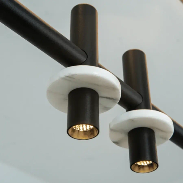 Liniowa lampa wisząca 23251 LED 14W+20W 3000K listwa czarna