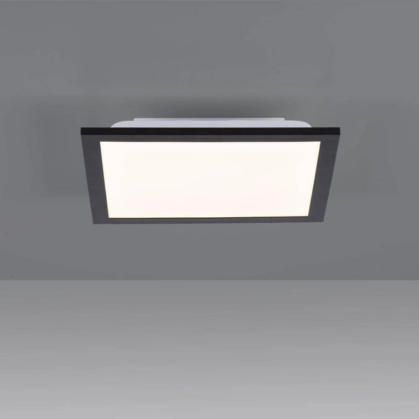 Natynkowa lampa sufitowa Flat 6W czarny plafon do jadalni