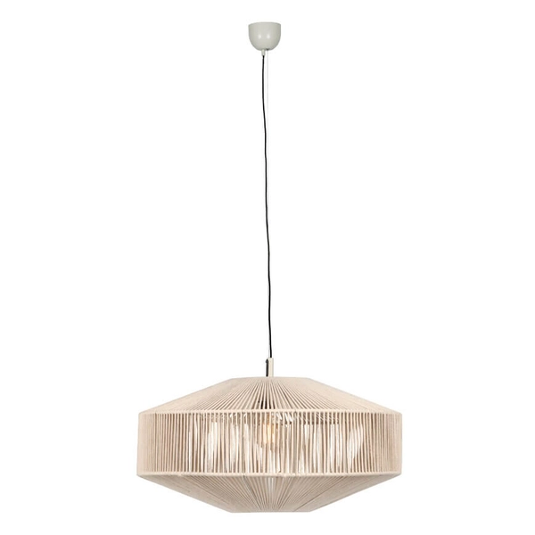 Wisząca lampa salonowa SVEA 364790144 Trio do jadalni eco beżowa