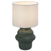 Lampka nocna do sypialni Glimo 74059 ceramiczna do czytana zielony