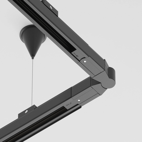 Łącznik-L do systemu szynowego trójobwodowego Trinity TRA005CS-31B Maytoni czarny