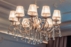 Pałacowa lampa wisząca Grace ARM247-10-G crystal biała