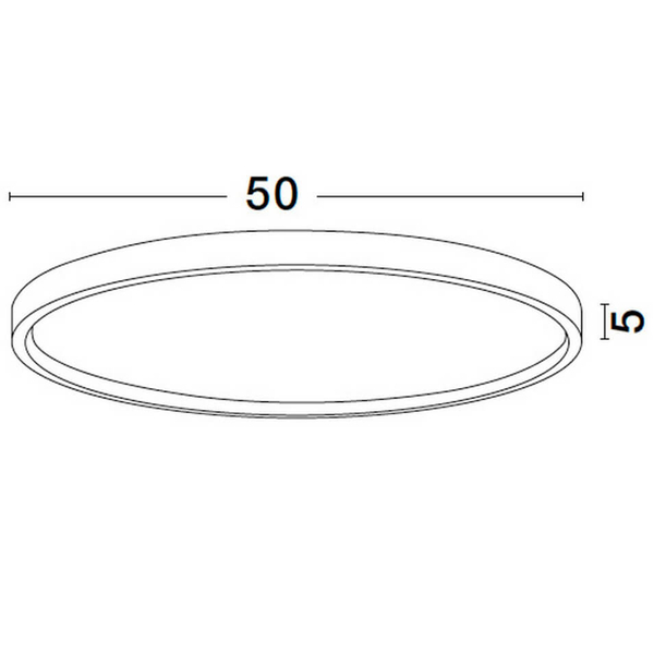 Plafon okrągły do salonu TOCACHE LE44873 LED 38W 2700-3000K czarny