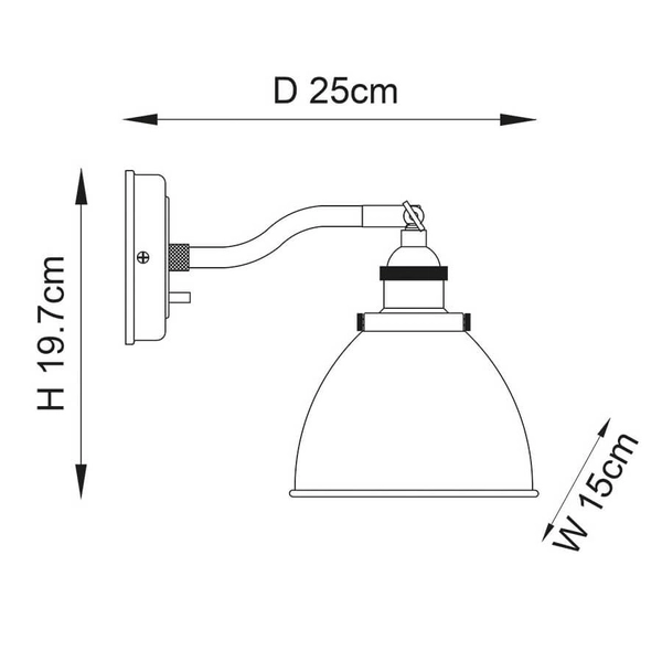 Regulowana lampa ścienna Franklin 98746 retro do czytania mosiądz