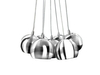 Wisząca lampa jadalniana Noa metalowa nad stół biała chrom
