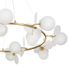 Żyrandol glamour CHIC ST-DL-2969 pierścień do salonu biały złoty