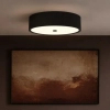 Lampa sufitowa Zalindro czarna biała złota OR86621 4xE27 tkaninowa