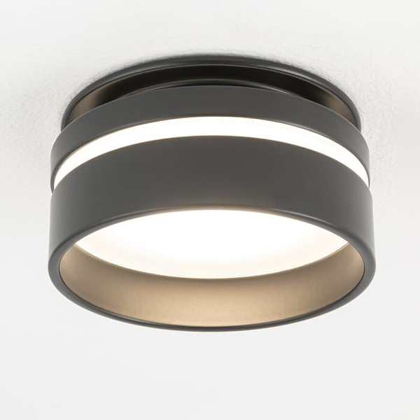 Lampa podtynkowa punktowa Mljet 10493 Nowodvorski tuba okrągła czarna