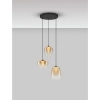 Potrójna wisząca lampa do salonu JAREVIA LE45126 LED 10W 3000K złota