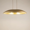 Wisząca lampa z kloszem Gondola M 40641 Sigma do salonu złota