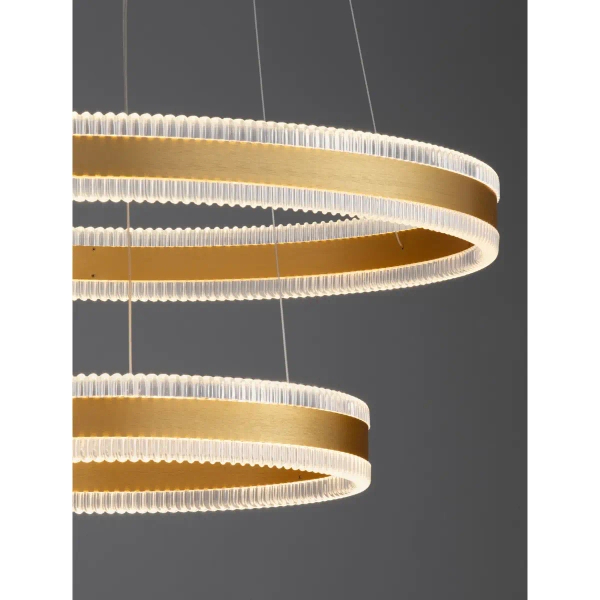 Podwójna lampa wisząca DONTERIO LE45399 LED 69W 3000K ringi złote