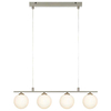LAMPA wisząca QUATTRO 107573 Markslojd metalowa OPRAWA rustykalny ZWIS szklane kule balls stal biała