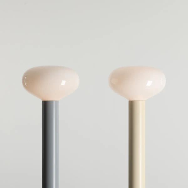 Owalna lampa stojąca Flo Floor Cream 7000A9_M kremowa