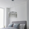Wisząca lampa wodospad Zelma 97368 LED 20W 2800-6000K chrom srebrny