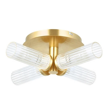 Łazienkowa lampa sufitowa Talo 96160 IP44 tuby mosiądz przezroczysty