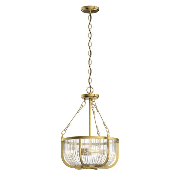 Wisząca lampa QN-ROUX3-NBR nad stół kopuła mosiądz