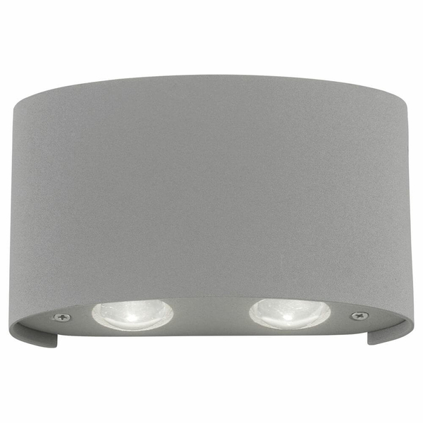 Srebrna lampa ogrodowa Carlo LED 3,2W 3000K zewnętrzny kinkiet