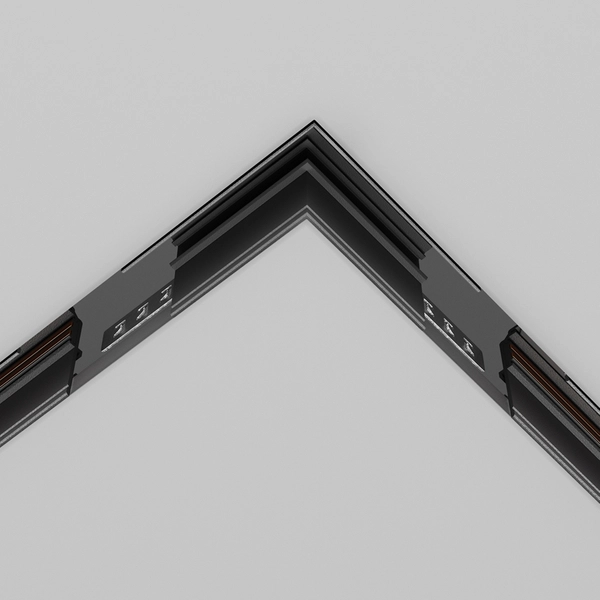 Łącze-L wpuszczane do szynoprzewodu magnetycznego Exility TRACL034-42B-R czarne