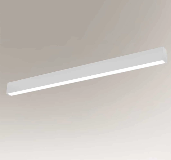 LAMPA sufitowa NUMATA 1963 Shilo metalowa OPRAWA plafoniera liniowa LED 16W 3000K listwa biała