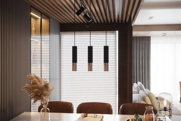 Downlight LAMPA sufitowa SL.0945 loftowa OPRAWA modernistyczna tuba metalowa czarna miedź