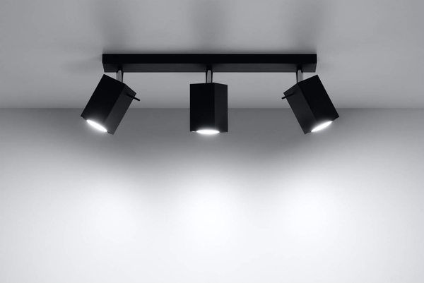 Reflektorki LAMPA sufitowa SL.0101 plafon OPRAWA metalowa czarna