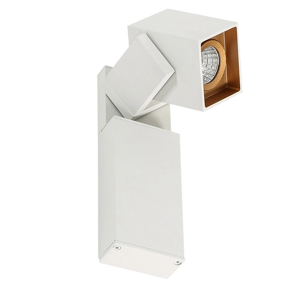 Kinkiet LAMPA ścienna ARAVENA WLB073/5W 3000K WH+GO Italux metalowa OPRAWA LED 5W regulowany reflektorek biały