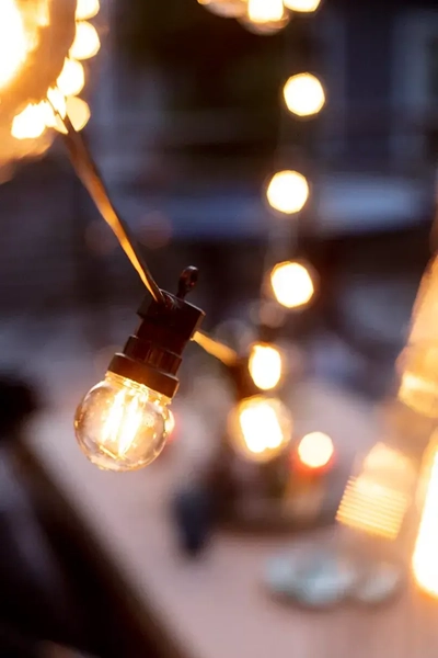 Ogrodowa girlanda świetlna LED 2,4W 5,5m łańcuch czarny