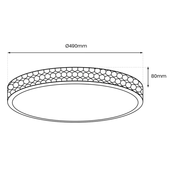 Kryształowy plafon SHINY CLEAR ML8499 LED 34W 4000K okrągły biały