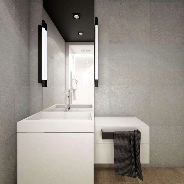 Kinkiet LAMPA ścienna IBARA 4473 Shilo tuba OPRAWA metalowa listwa czarna