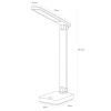 Regulowana lampa BIURKOWA 1949-BK LED 8W CCT dotykowa czarna