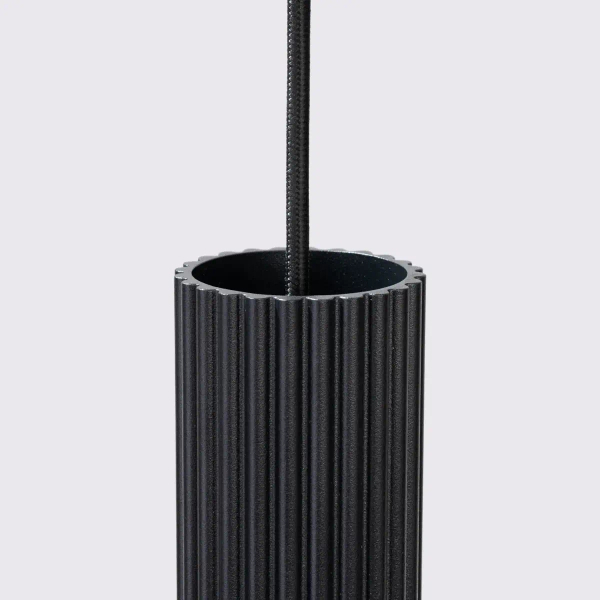 Lampa wisząca potrójna KARBON SL.1575 tubka podłużna czarna