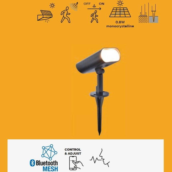 Wbijany naświetlacz tarasowy GINBO 6938405330 LED 7W 2700-6500K IP44 czarny