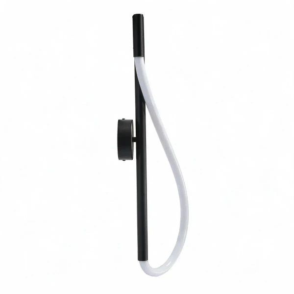 Nowoczesny kinkiet ścienny SERPENTE 1753 czarny LED 12W 3000-6000K CCT z wężykiem