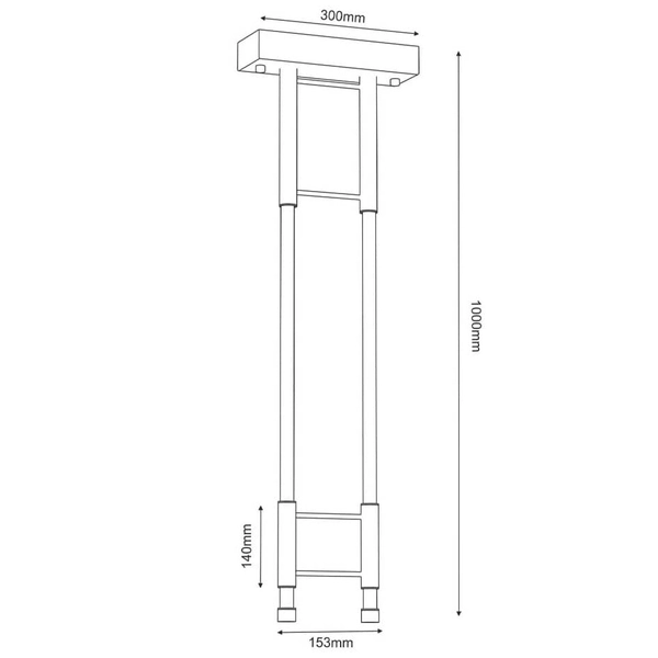 Wisząca lampa designerska ALHA 9071 Shilo LED 30W 3000K czarna