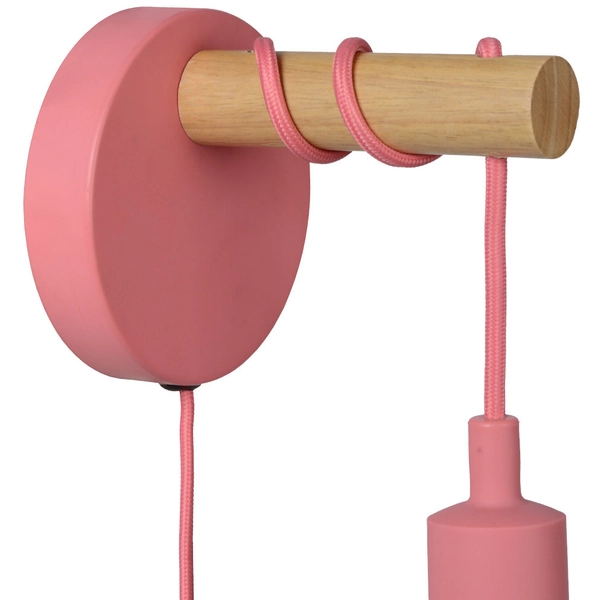 Kinkiet LAMPA ścienna PAULIEN 08227/01/66 Lucide dziecięca OPRAWA metalowa różowa