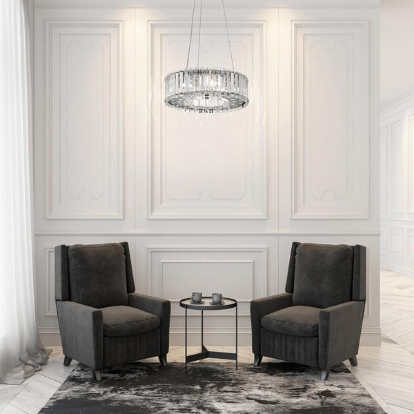 Lampa wisząca Crystal Skye KL-CRYSTAL-SKYE-P-A Kichler glamour IP44 chrom