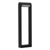 Czarny słupek ogrodowy FRAME AZ6762 1xLED 12W 3000K IP65 tarasowy