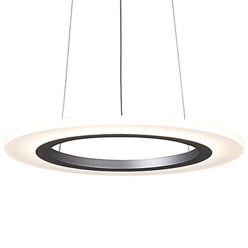 LAMPA wisząca ADRIENNE 2428 Rabalux okrągła OPRAWA zwis LED 20W 4000K pierścień ring srebrny