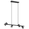 Wisząca lampa loftowa VANTOS DL432302400 Trio regulowana tubki czarny